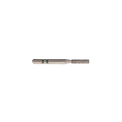 Two Striper Diamond Burs, FG, Flat End Cylinder, # 515.5, 1.2 mm, Coarse, Green, 5/Pk, 515.5C