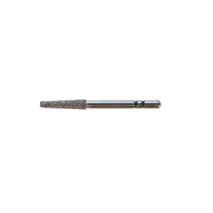 Two Striper Diamond Burs, FG, Flat End Taper, # 703.8, 1.8 mm, Coarse, Green, 5/Pk, 703.8C