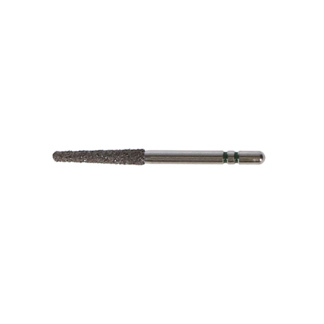 Two Striper Diamond Burs, FG, Round End Taper, # 770.10, 1.8 mm, Coarse, Green, 5/Pk, 770.10C