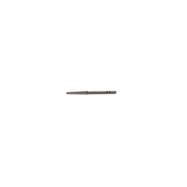Two Striper Diamond Burs, FG, Round End Taper, # 770.10, 1.8 mm, Fine, Red, 5/Pk, 770.10F