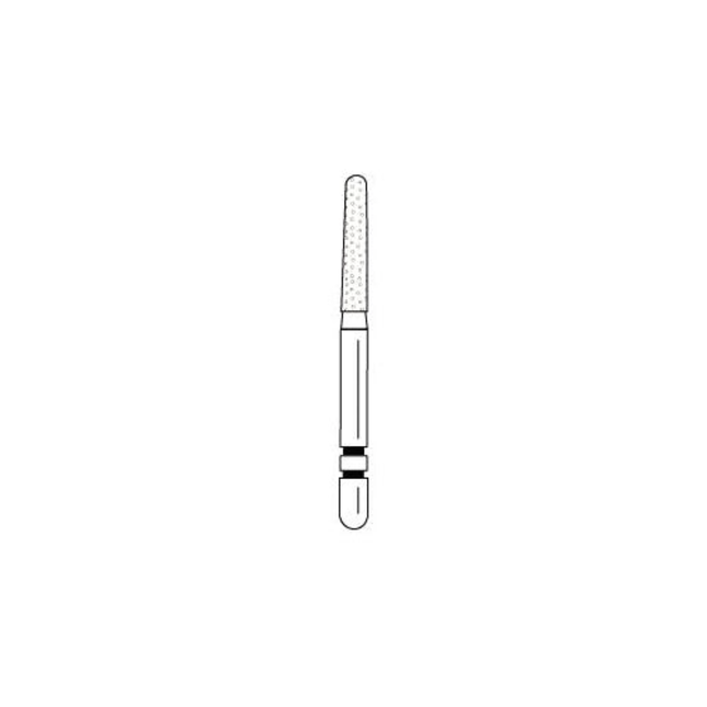 Two Striper Diamond Burs, FG, Round End Taper, # 783.8, 1.7 mm, Coarse, Green, 5/Pk, 783.8C
