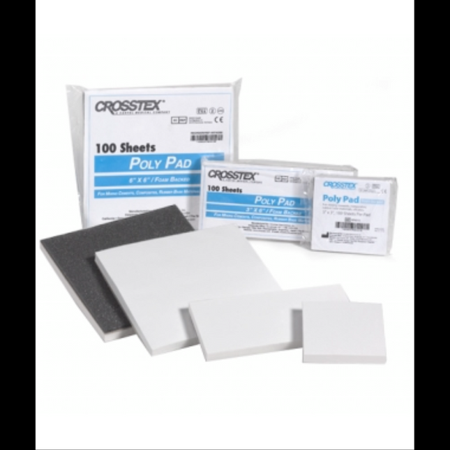 Crosstex Poly-Coated Mixing Pads, 3" x 6", 100/Pk, KPAD36