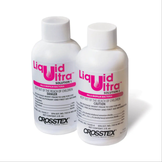 Crosstex - Sterilex Ultra Liquid - 10 Sets of 2/Bottles. Cleaner for dental unit waterlines