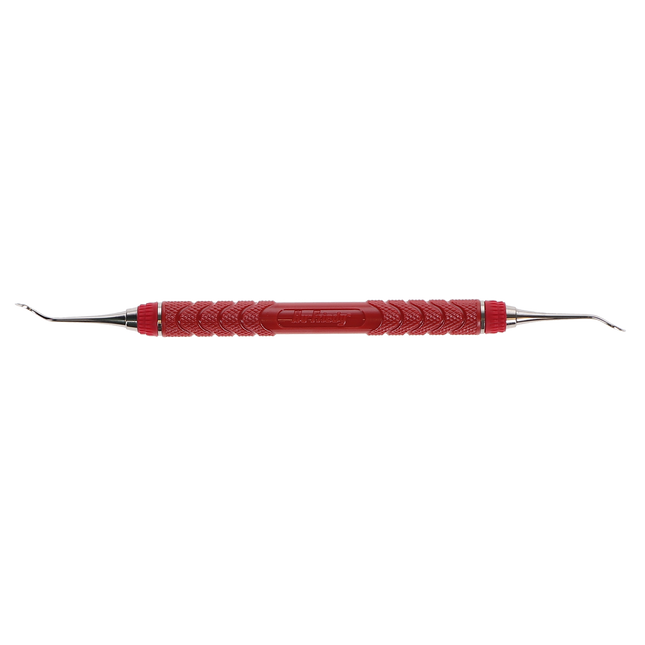 Sickle Scaler, Double-Ended, # 3 Nevi, Posterior, # C8 Resin8 Colors EverEdge 2.0, Red, 1/Pk, SCNEVI3C8E2