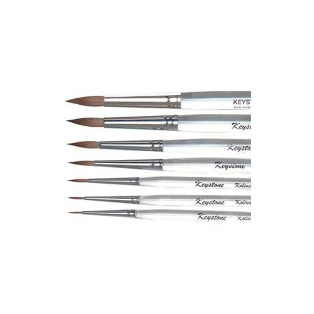 Keystone - Kolinsky Ceramist Brush, #4, Made with all natural high quality