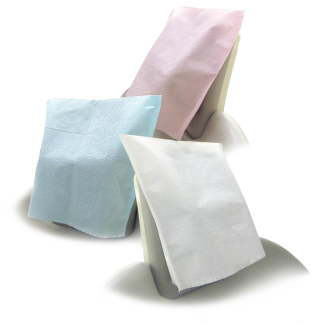 SafeBasics Tissue/Poly Headrest Covers, 10" x 10", Lavender, 500/Pk, 3020