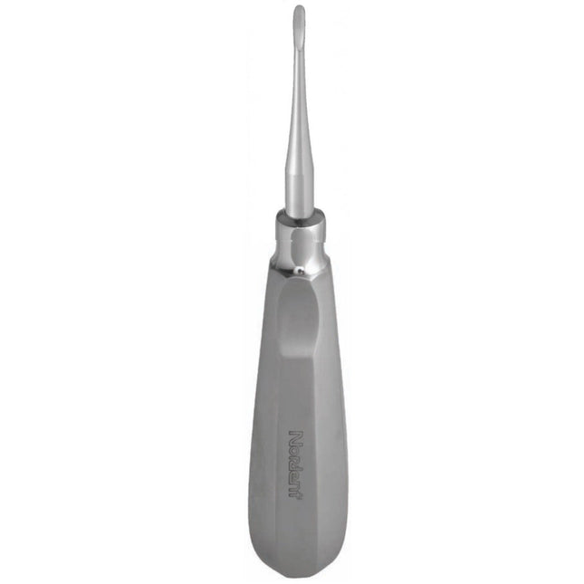 Nordent - #301 Apexo Elevator Serrated Blade Tip with Thumb Grip Handle. Straight