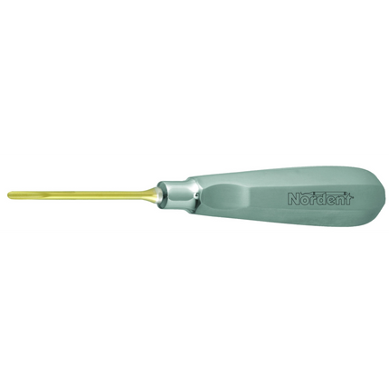 Nordent - 3 mm Straight, Titanium Nitride Coated Luxating Elevator with Stainless
