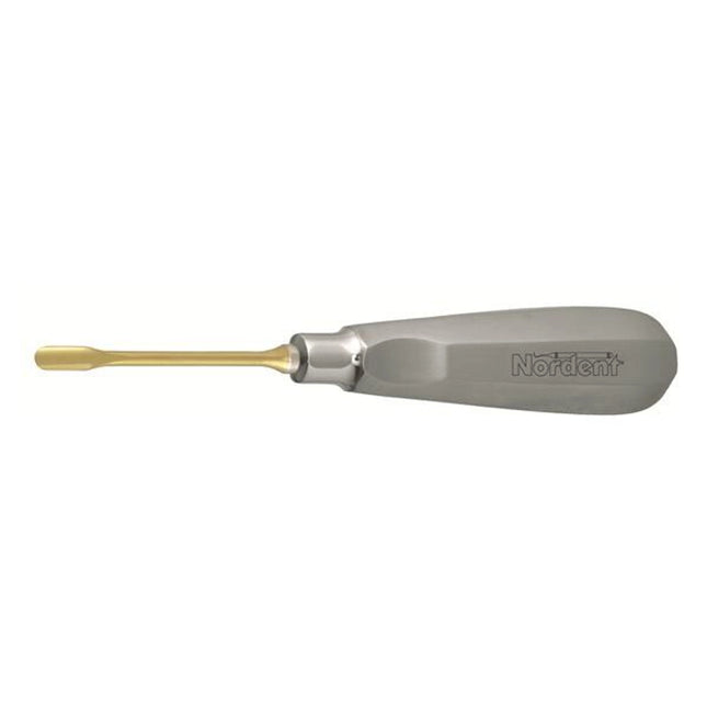 Nordent - 5 mm Straight, Titanium Nitride Coated Luxating Elevator with Stainless