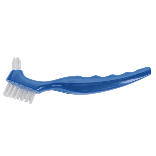 Plasdent - CareBrush Blue Angled Standard Denture Brushes With Ergonomic Handle, Pack