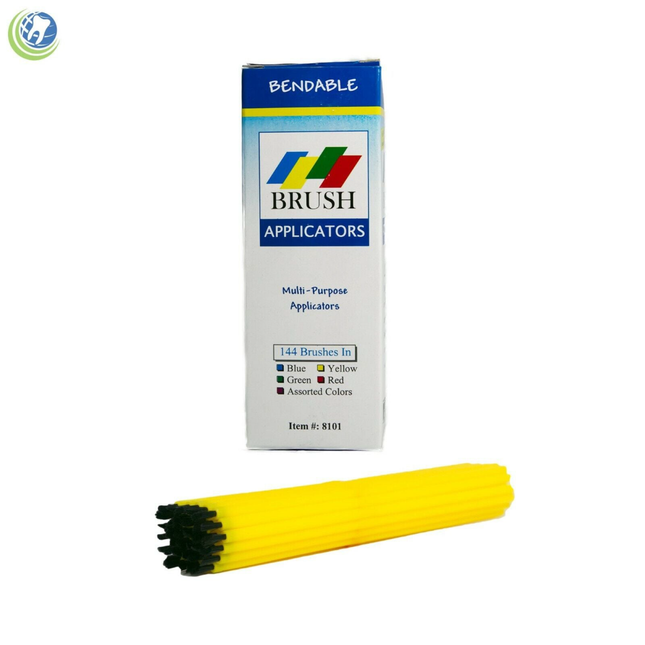 Disposable Brush Applicators, Yellow, 144/Pk, 8101-3
