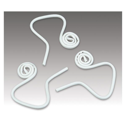 Plasdent - Flexform Flexible saliva ejectors, adjustable coil design, smooth edges, white, 8111