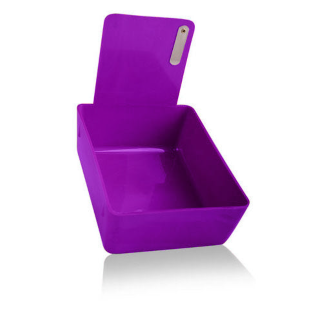 Plastic Lab Pan with Metal Clip, Neon Purple, 1/Pk, 207MLP-10N