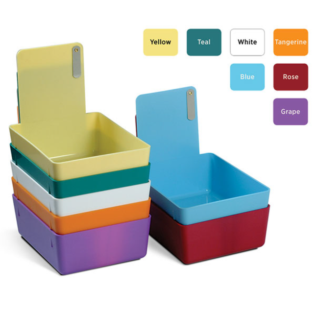 Plastic Lab Pan with Metal Clip, Rose, 1/Pk, 207MLP-5P