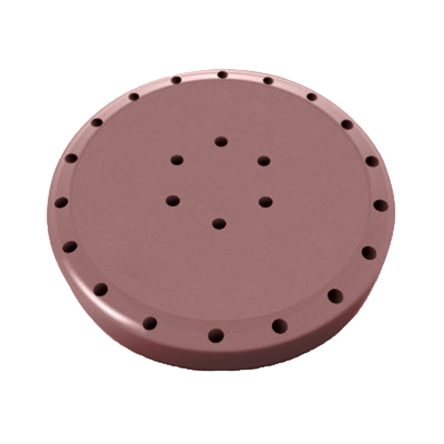 Magnetic Bur Block, 28 Burs Capacity, Large Round, Mauve, 1/Pk, 400BL-10