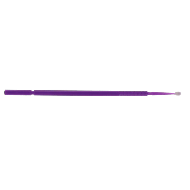 Plasdent - MaxMicro 2.0mm Regular Tip Micro Applicators, Purple, Box of 100