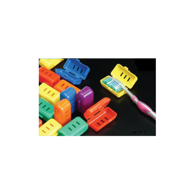 Plasdent - One Size Fits All Toothbrush Covers, features a back hinge, 200TBX-A