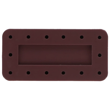 Plasdent - Rectangular Bur Block - Mauve, Magnetic, 14 Burs Capacity, Dimension