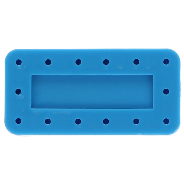 Plasdent - Rectangular Bur Block - Spectrum Blue, 14 Burs Capacity. Magnetic