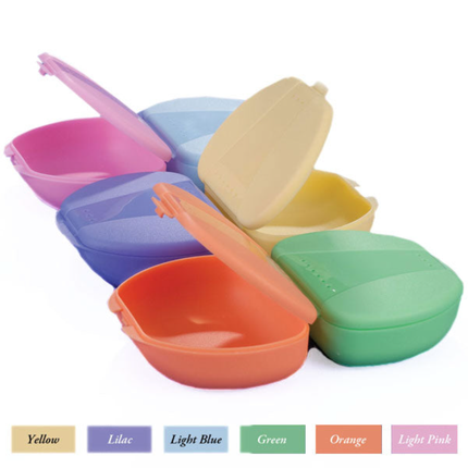 Plasdent - Retainer Boxes - Solid Tropical Colors 12/Box. Feature precise snap, TC2002-TJA