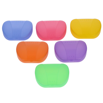 Plasdent - Retainer Boxes - Translucent Tropical Colors 12/Box. Feature precise