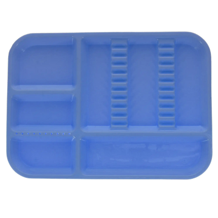 Plasdent - Set-up Tray Divided Size B (Ritter) - Pastel Baby Blue, Plastic