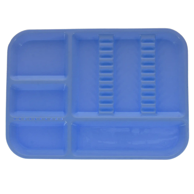 Plasdent - Set-up Tray Divided Size B (Ritter) - Pastel Baby Blue, Plastic