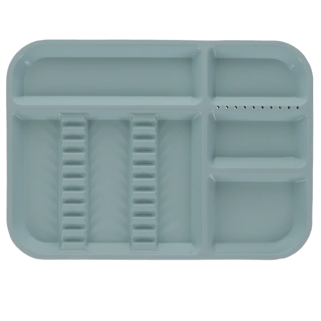 Plasdent - Set-up Tray Divided Size B (Ritter) - Pastel Sea Green, Plastic