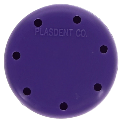 Plasdent - Small Round Bur Block - Neon Purple, Magnetic, 7 Burs Capacity