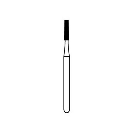 Solo Diamond Single Use Burs, FG, Straight Fissure Flat End, # H557, Medium, Blue, 25/Pk, H557010M