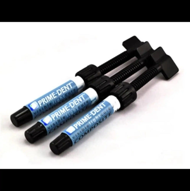 Prime-Dent - Hybrid Composite A2 Syringe. VLC (Visible Light Cure), Resin-based