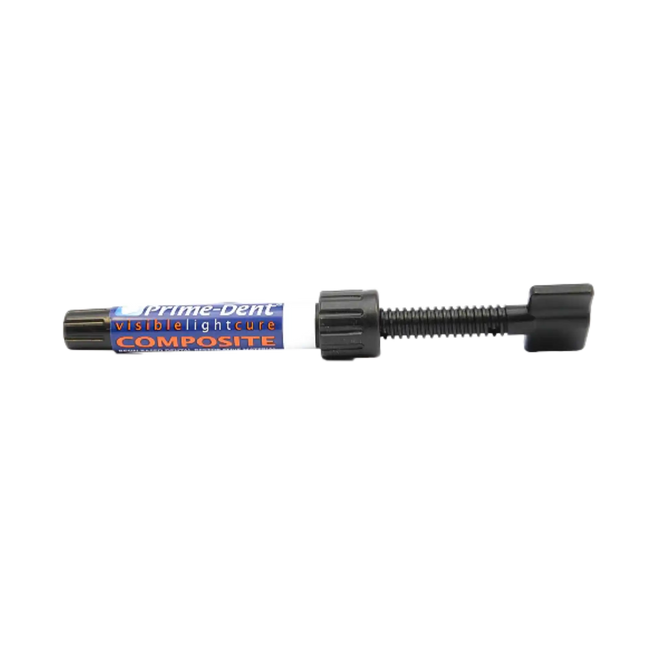 Prime-Dent - Hybrid Composite A3 Syringe. VLC (Visible Light Cure), Resin-based