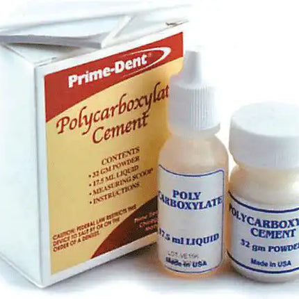 Prime-Dent - Polycarboxylate Cement Kit. Luting cement for final cementation