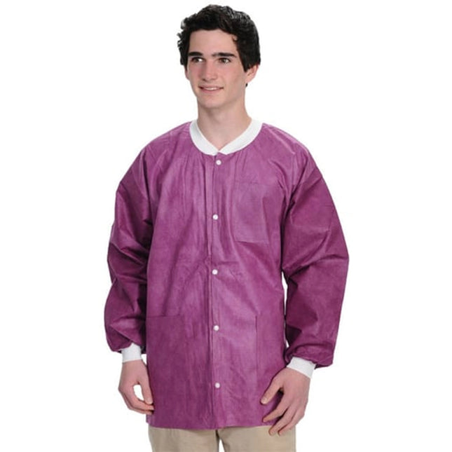 ValuMax - Extra-Safe Jacket - Cranberry Medium 10/Pk. Hip-Length, Light-Weight