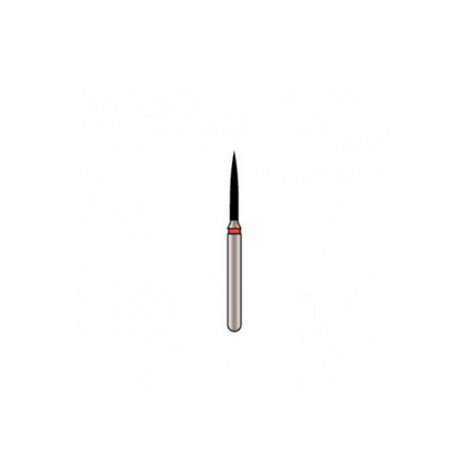 Alpen X1 Diamond Bur, FG, Flame, # 862, 1.6 mm, Fine, Red, 25/Pk, X862F016