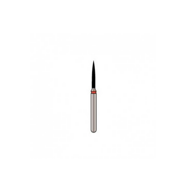 Alpen X1 Diamond Bur, FG, Flame, # 862, 1.6 mm, Fine, Red, 25/Pk, X862F016