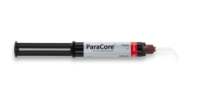 ParaCore SLOW Glass-Reinforced Core Build-Up Material, Dual-Cure, Automix Syringe Refill, 5 ml, Translucent, 2/Pk, 60011392