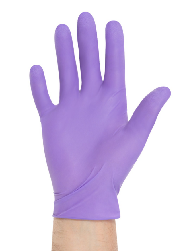 Purple PF Nitrile Glove N/S X-Small 100/Bx