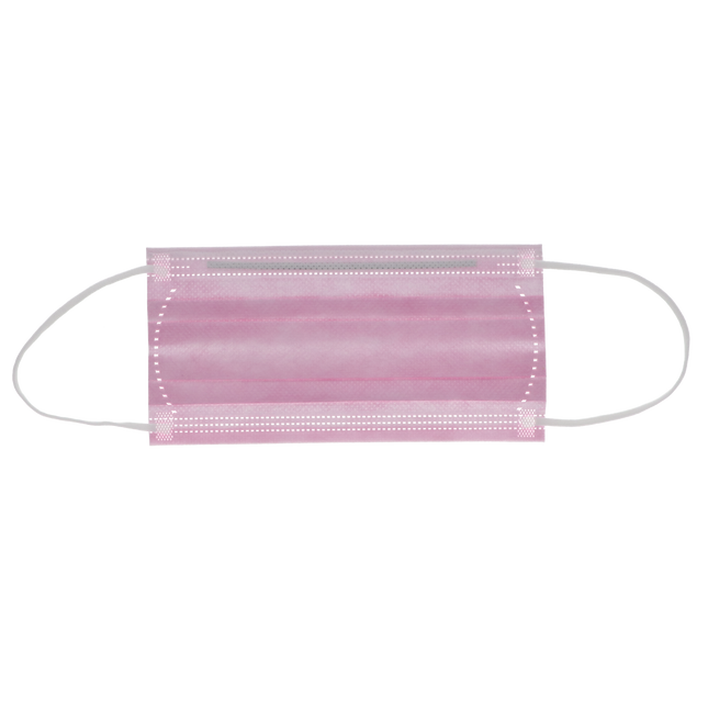 SafeMask FreeFlow Level-3 Masks 50/Bx Pink, 200516