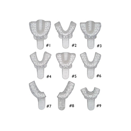 Vista Clear Plastic Impression Tray #1 Lg/Upper 12/Bg