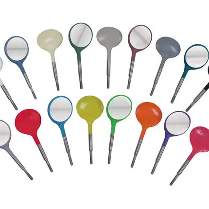 Crystal HD Mouth Mirror Head #4 Blue 12/Pk