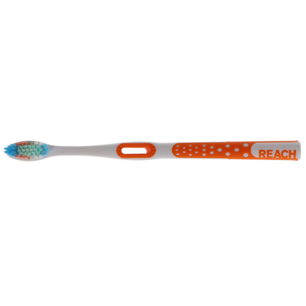 Reach Total Care Floss Clean Toothbrush, Adult, Soft, 72/Pk, JJ-599223-72