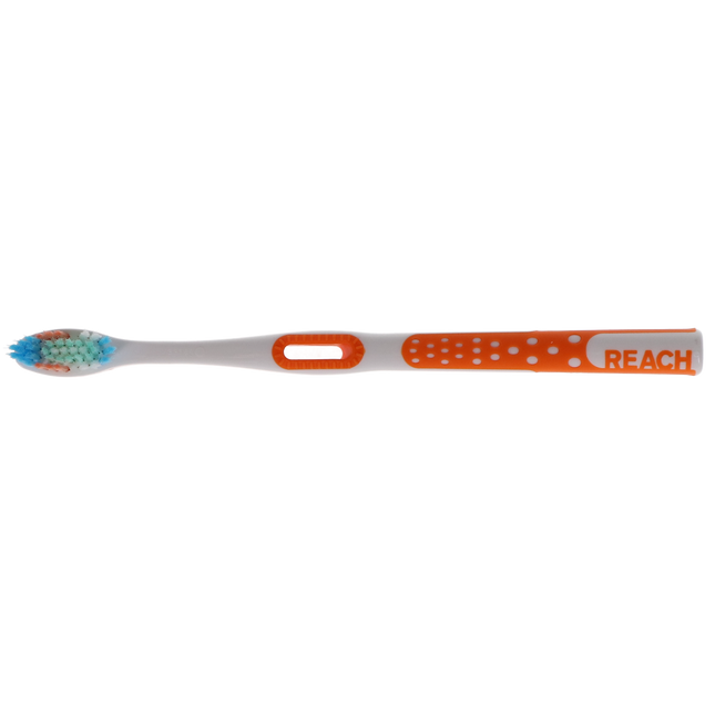 Reach Total Care Floss Clean Toothbrush, Adult, Soft, 72/Pk, JJ-599223-72