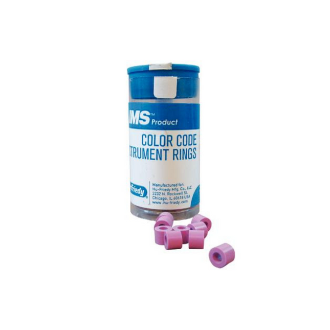 IMS Color Code Instrument Rings, Regular, Pink, 50/Pk, IMS-12810