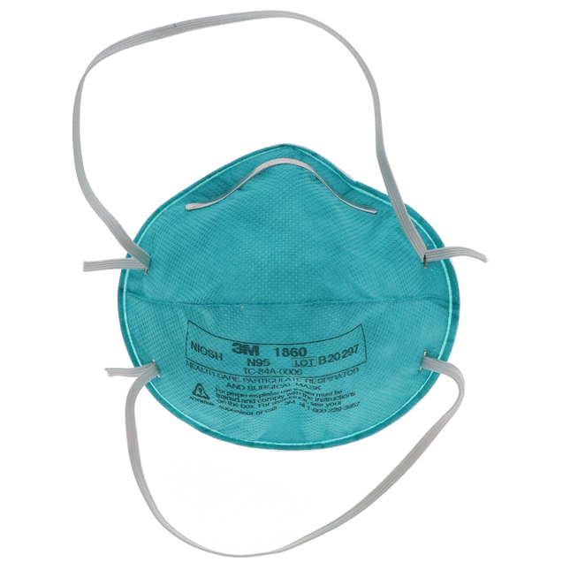 3M Particulate Respirator 1860, N95, 20/Box