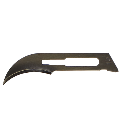 Glassvan, Sterile, Surgical Blades, Carbon Steel, # 12, 100/Pk, 2001T-12
