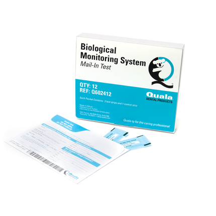 Biological Monitoring Mail-In, 2 test strips, 1 control strip, Pre-paid postage included, 12 Tests/Pk