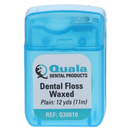 Quala - Dental Floss Nylon Floss, Waxed Plain, 12 yds, 72/cs
