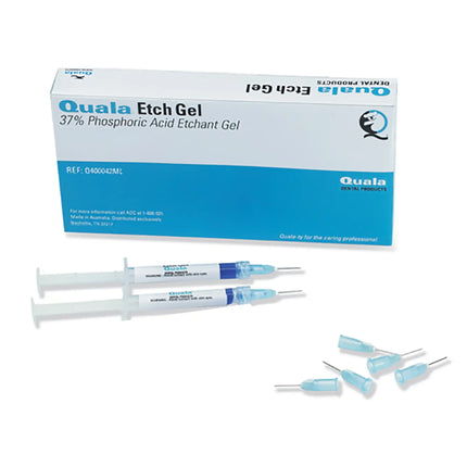 Quala - Etch Gel Jumbo Kit - 2 x 30 mL Syringes, 50 tips, Three 3 mL Empty Syringes, 1 Connector
