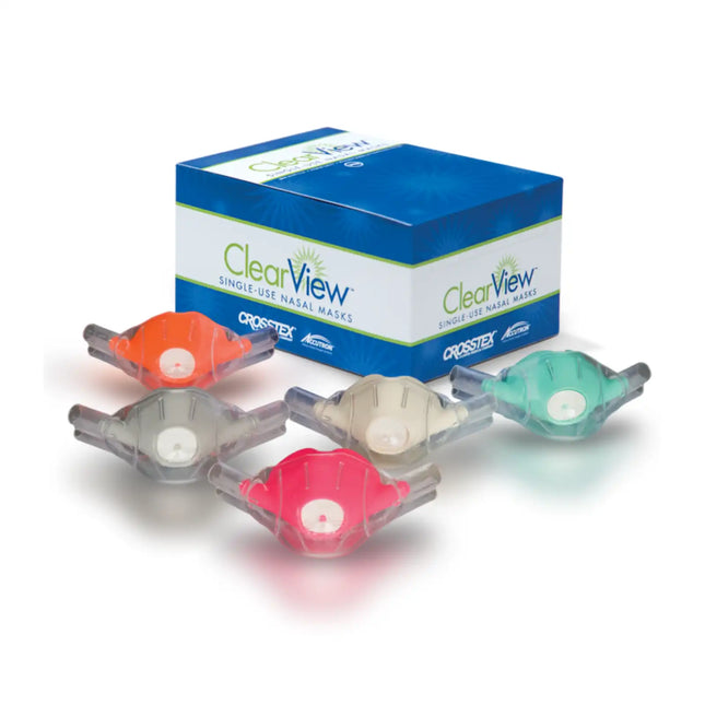 Accutron - ClearView Single-Use Nasal Mask Pediatric Unscented Grey 12/Pk